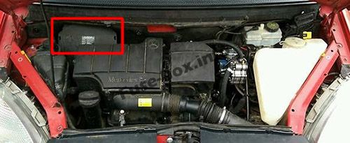 Расположение блока реле: Mercedes-Benz Vaneo (2002-2005)