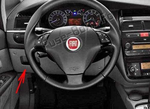 Расположение предохранителей в салоне: Fiat Linea (2007-2016)