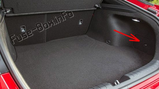 Расположение предохранителей в багажнике: KIA Stinger (2018, 2019 -...)