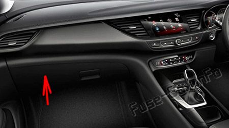 Расположение предохранителей в салоне (RHD): Opel / Vauxhall Insignia B (2018, 2019 -...)