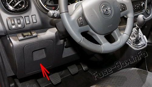 Расположение предохранителей в салоне: Opel / Vauxhall Vivaro B (2015-2019- ..)