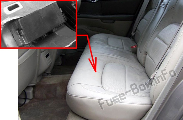 Расположение предохранителей в салоне: Cadillac Seville 1998-2004 гг.