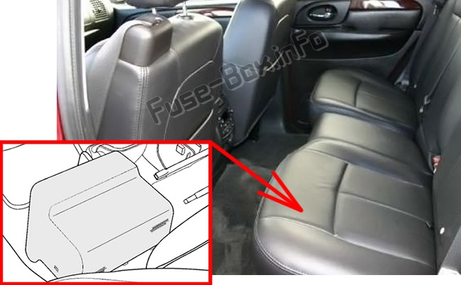 Расположение предохранителей в салоне: Saab 9-7x (2004-2009)